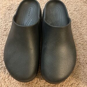 Black Platform Crocs